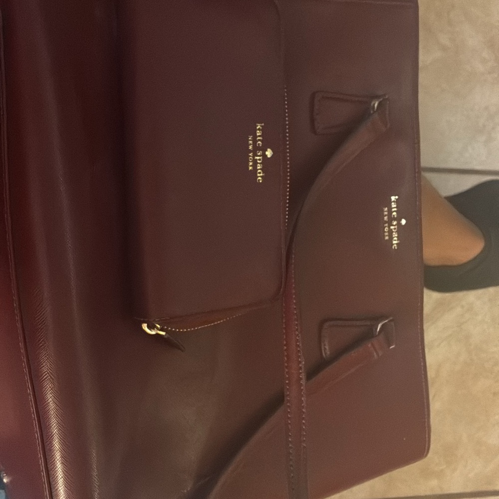 Kate Spade Men's Burgundy Bag and Wallet Set